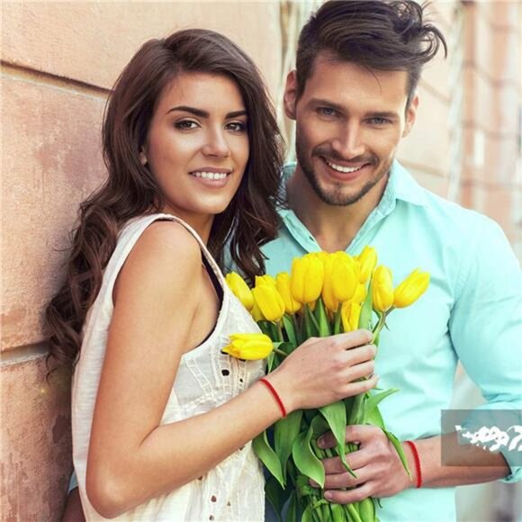 Matching Bracelets for Couples Him Boyfriend, Red String of Fate Long Distance - Picture 5 of 7